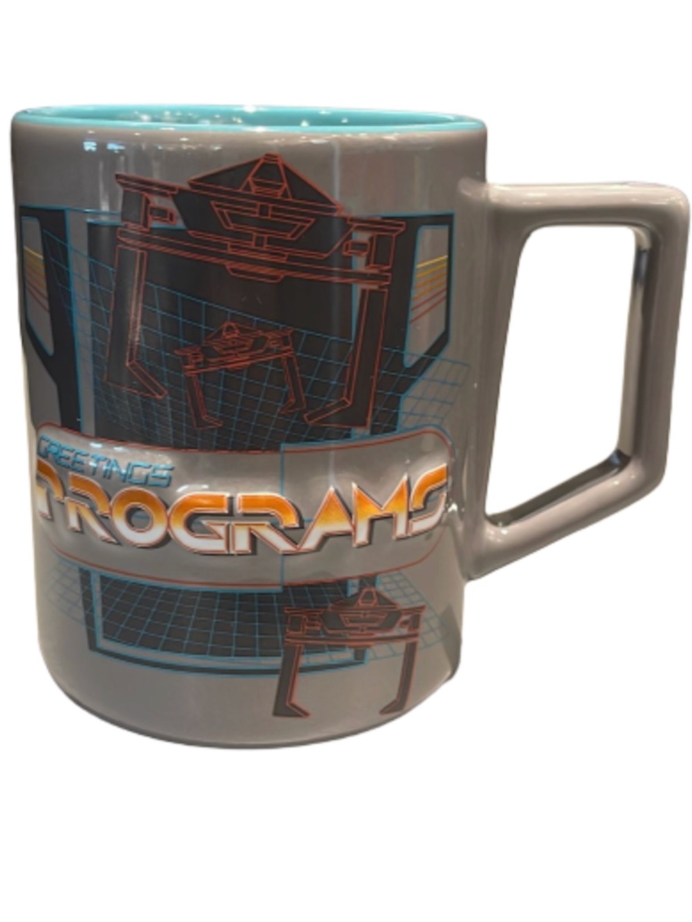 DISNEY PARKS - TRON LIGHTCYCLE RUN GREETINGS PROGRAM ENCOM MUG